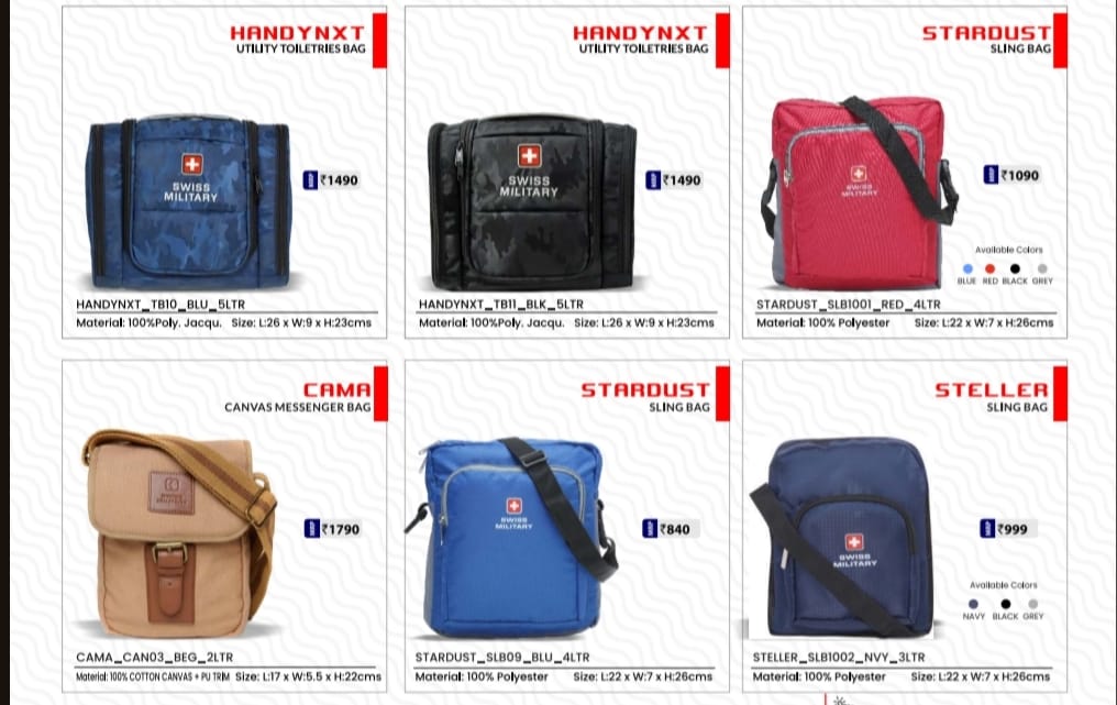 Utility Toileetries and Sling Bag